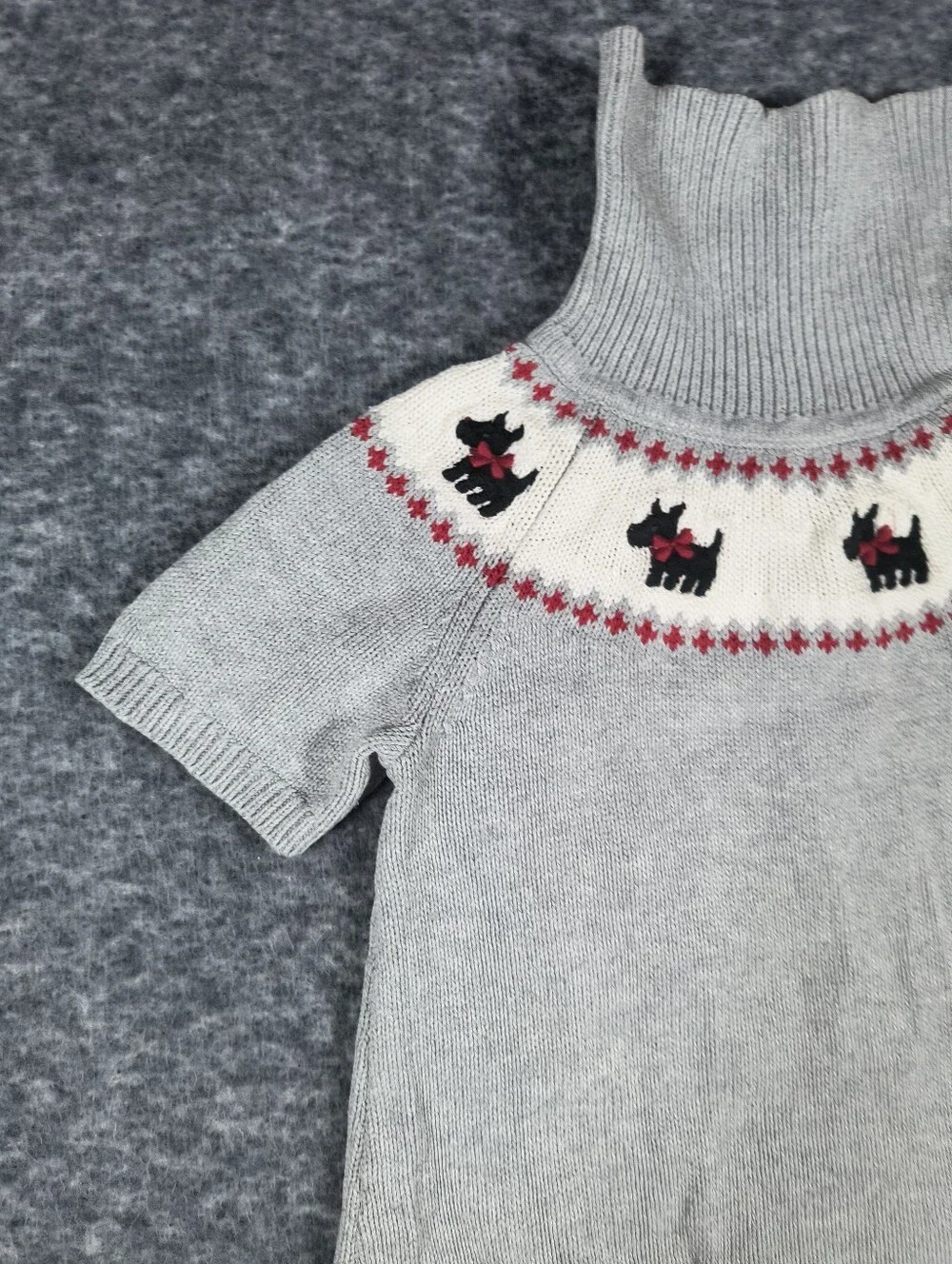 Gymboree sweater dress with Scotty dogs, girl's 5